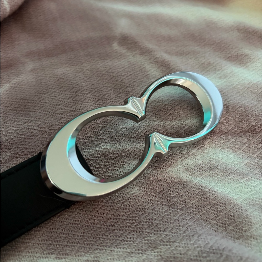 Coach Black and brown Leather Belt